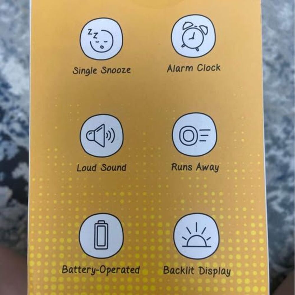 Runaway Digital Alarm Clock - Picture 5 of 5